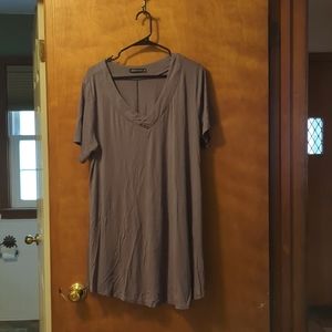 Monnuro 3x grey blue Xtra long Tshirt